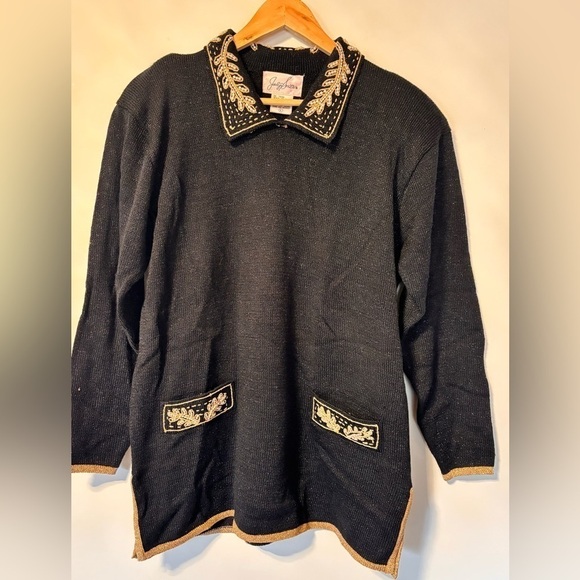 jocelyn Smith Tops - Jocelyn Smith - Vintage Embellished Bedazzled Sweater